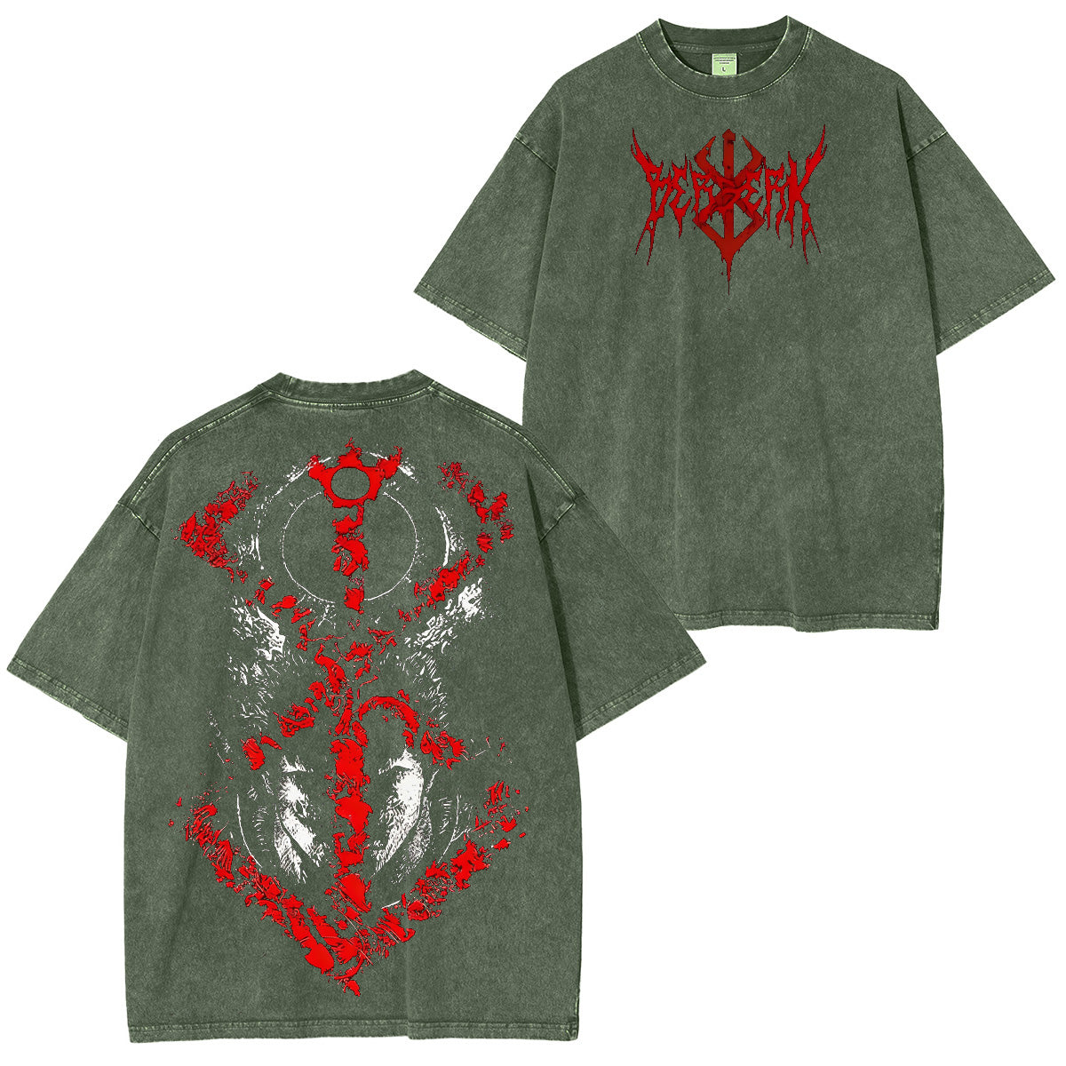 Camiseta/Sudadera/Sudadera con Capucha Desgastada de Guts Berserk