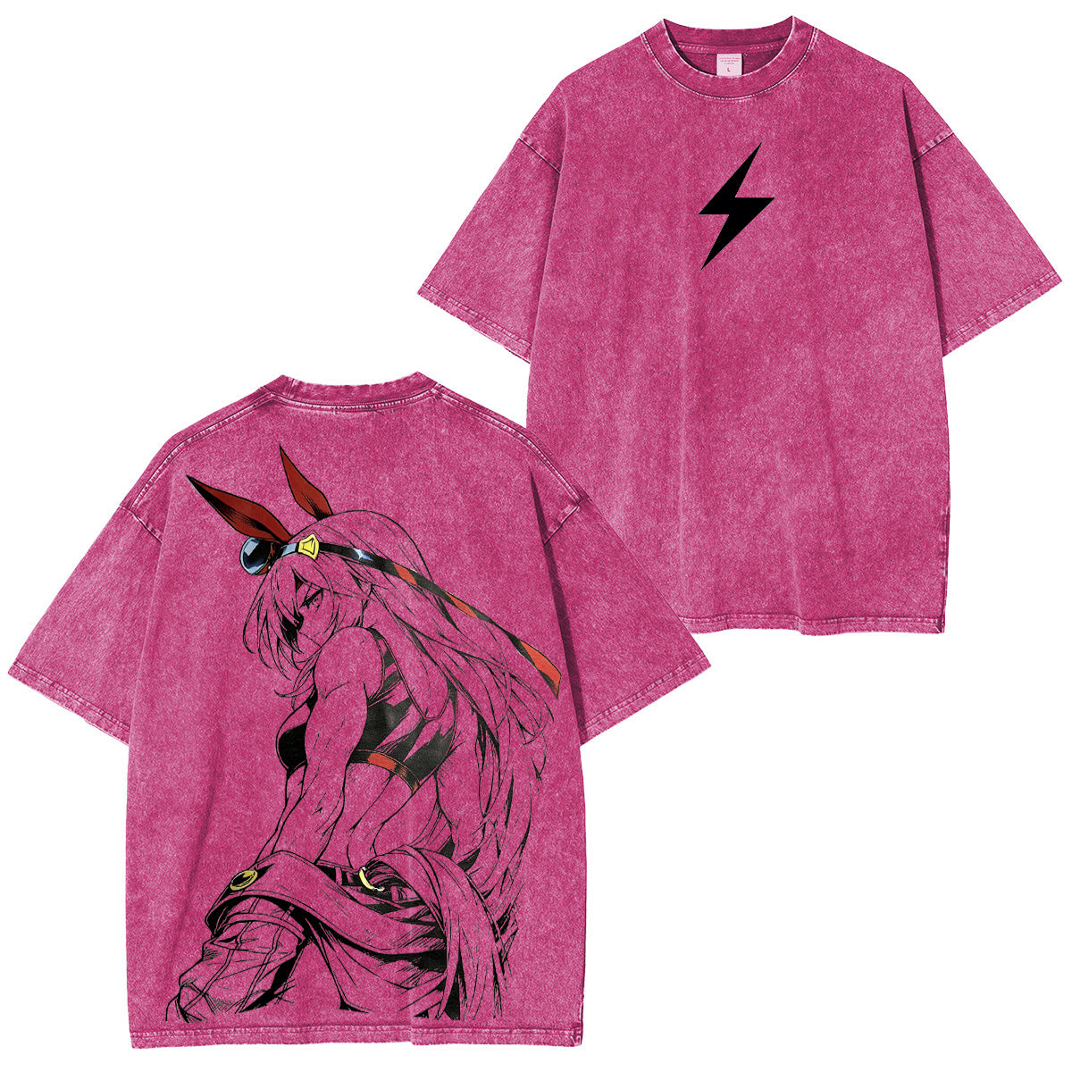 T-shirt/Sweat-shirt/Sweat à capuche délavé Umamusume