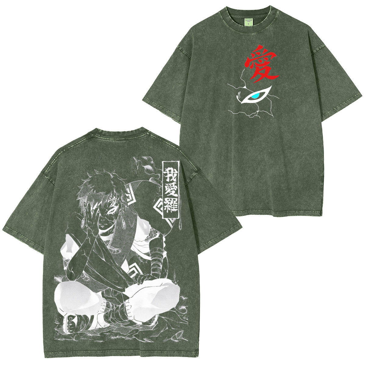 Gaara Naruto Washed T-shirt/Crewneck/Hoodie