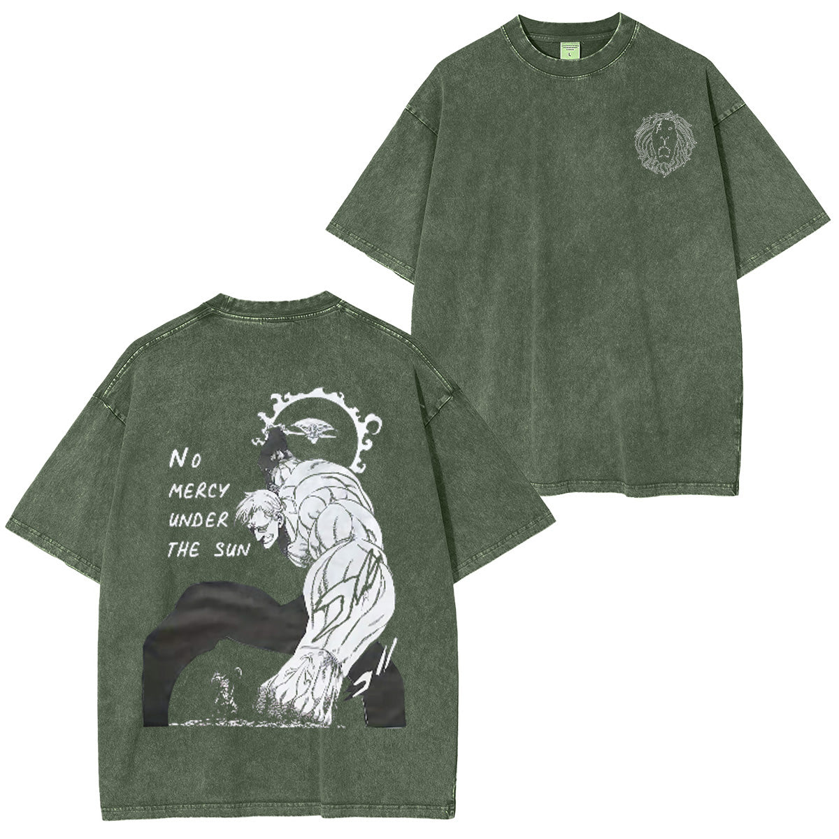 Escanor The Seven Deadly Sins T-shirt/Sweat-shirt à col rond/Sweat à capuche délavé