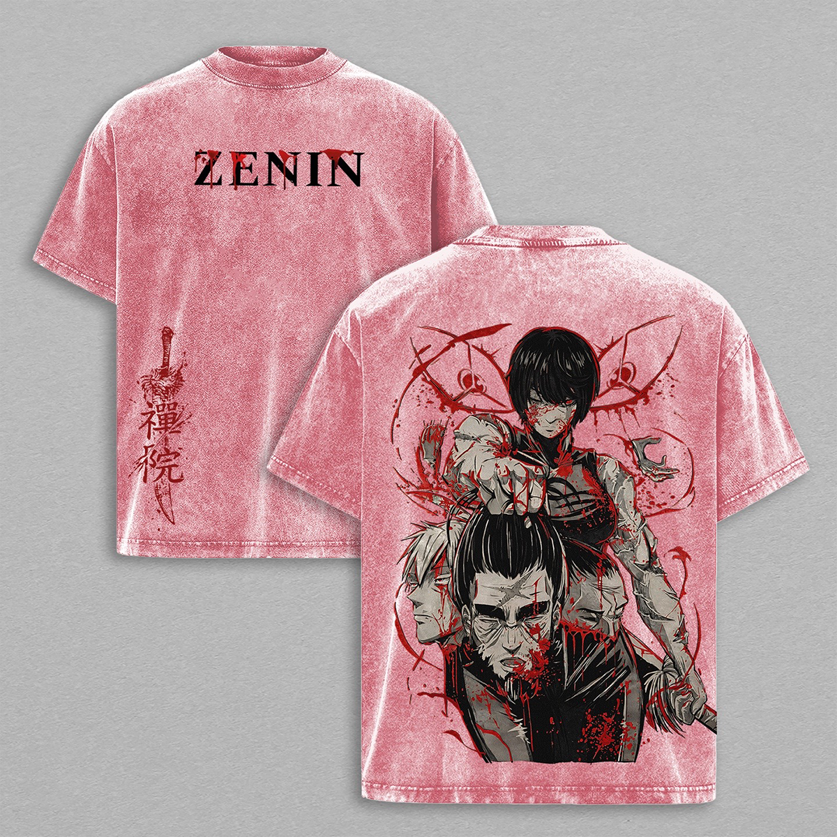 T-shirt/Sweat-shirt/Sweat à capuche délavé Maki Zenin