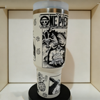 Vaso térmico Stanley grabado con temática de One Piece