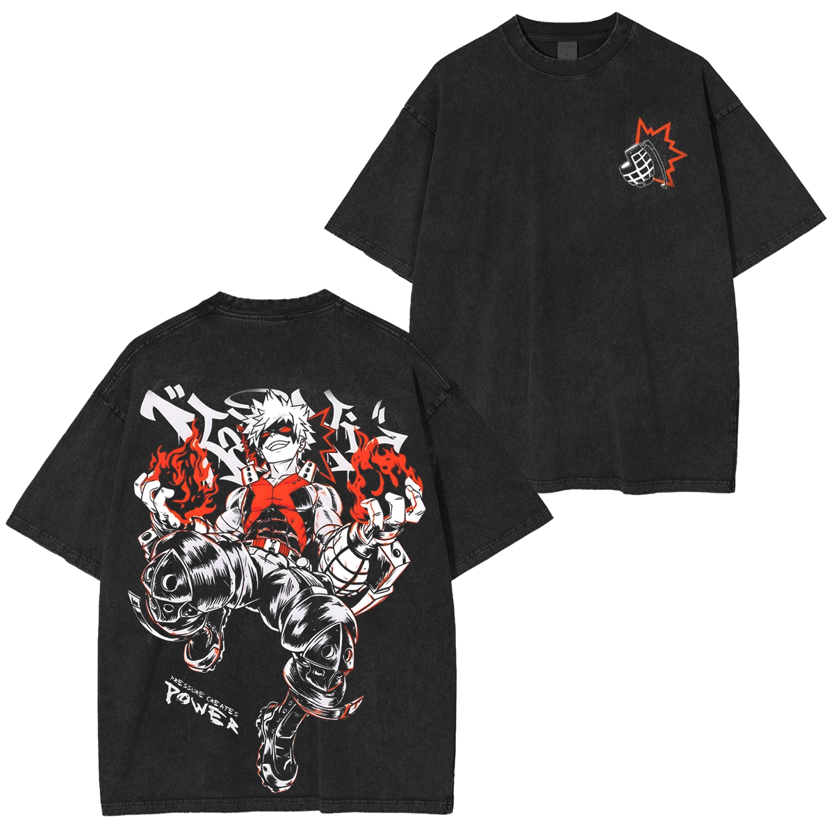 My Hero Academia Washed T-shirt/Crewneck/Hoodie