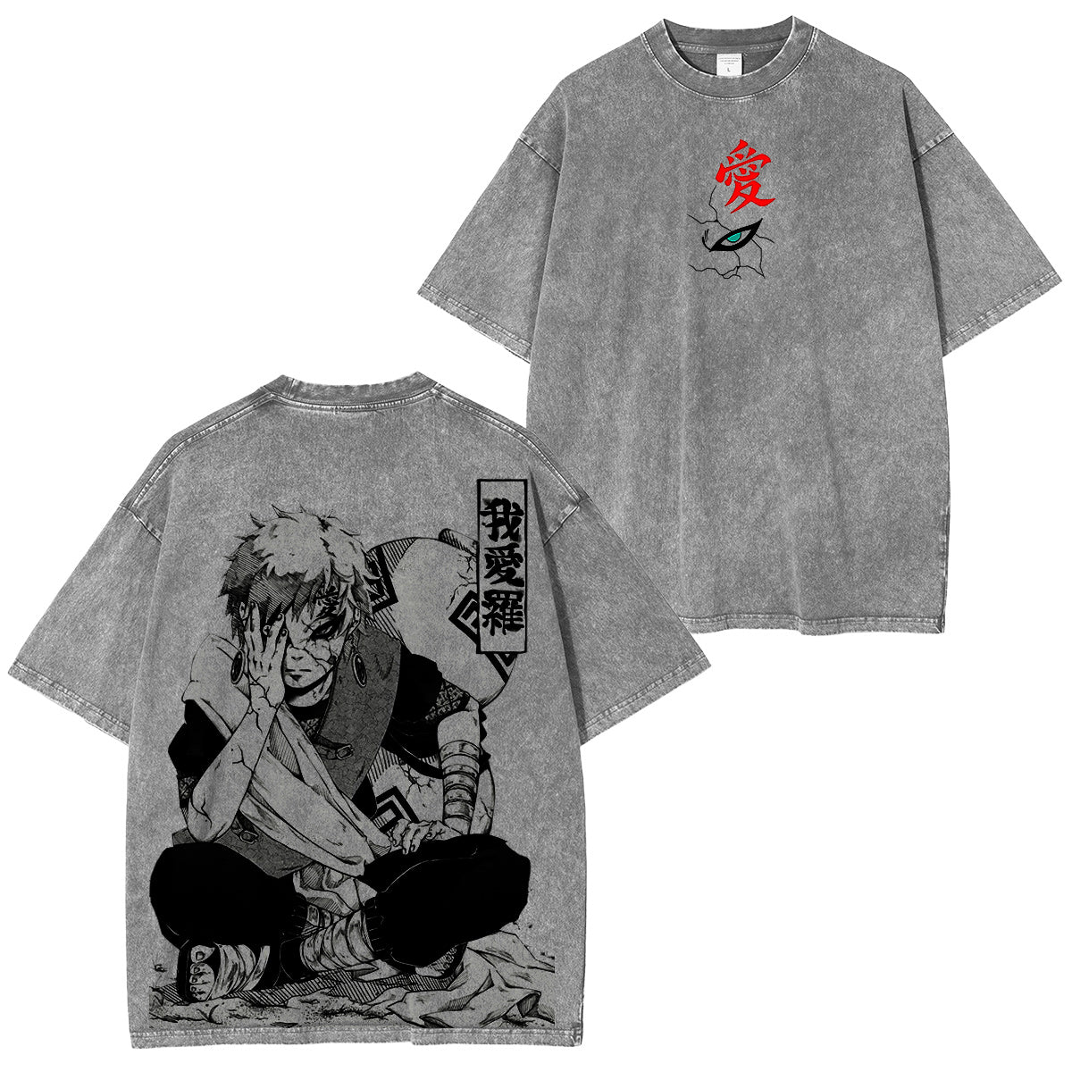 Naruto: Gaara Vintage washed T-shirt/Crewneck/Hoodie