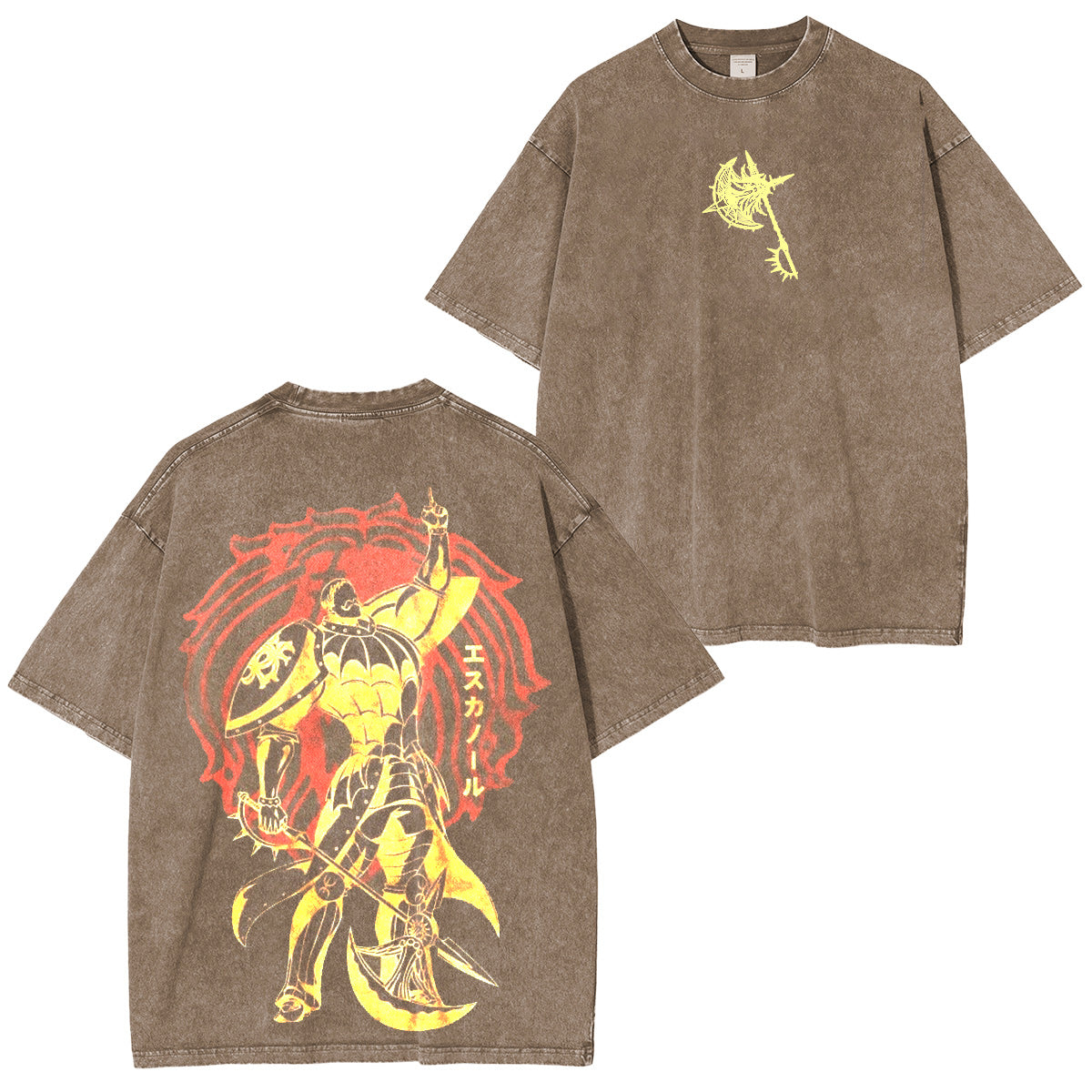La camiseta/sudadera/sudadera con capucha de The Seven Deadly Sins con lavado vintage