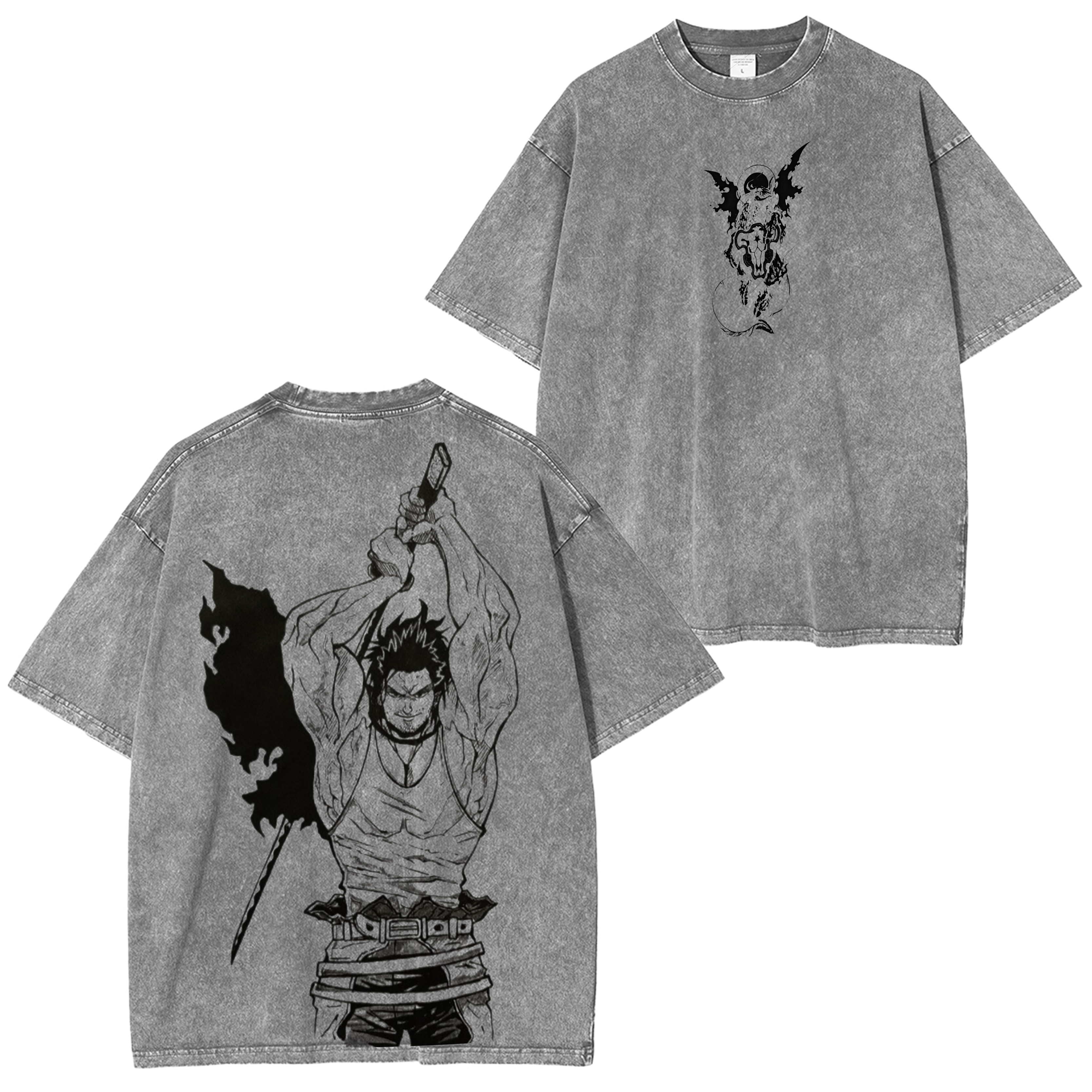 Yami Sukehiro Inspired Vintage Washed Oversized T-Shirt