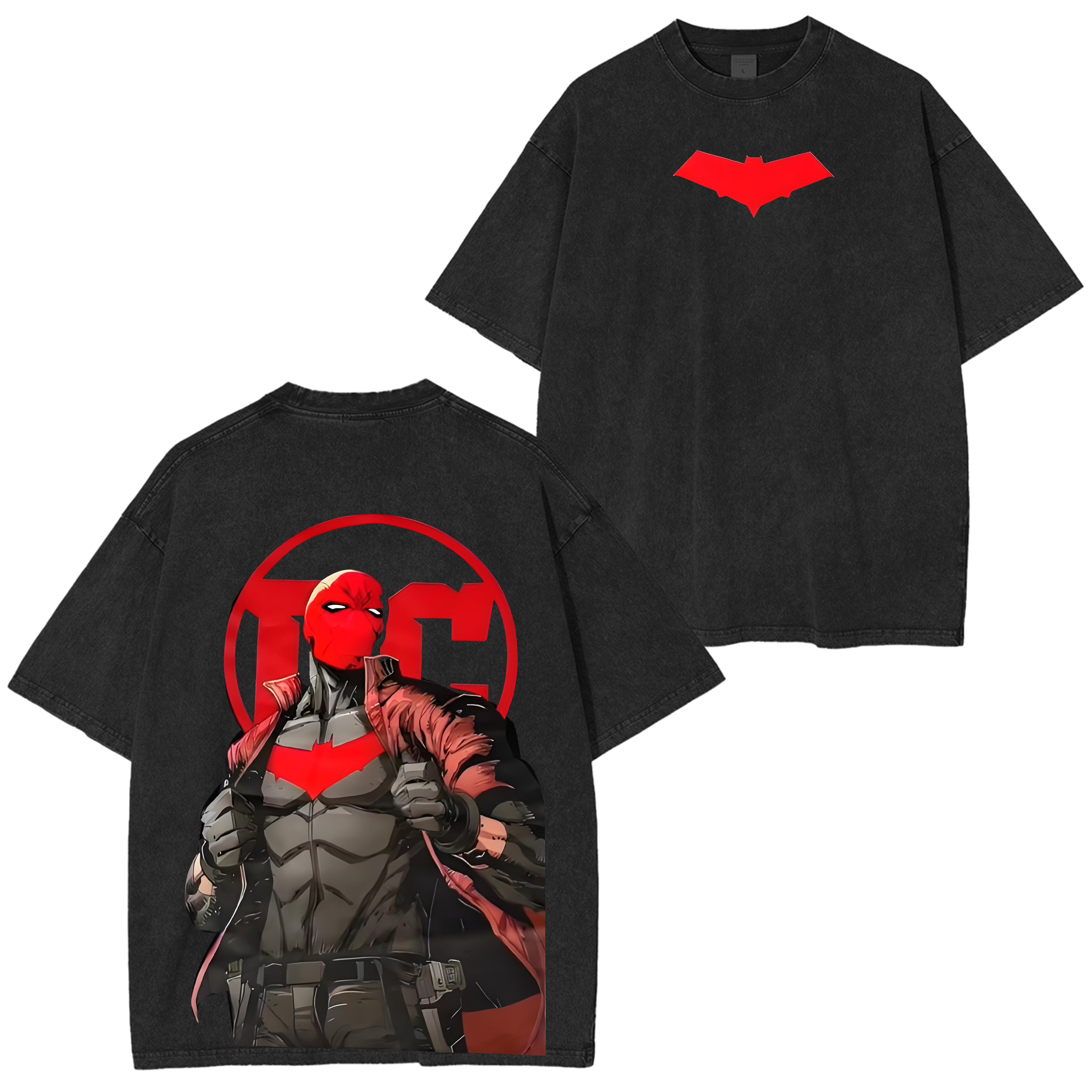 Camiseta Red Hood Lavada Gráfica