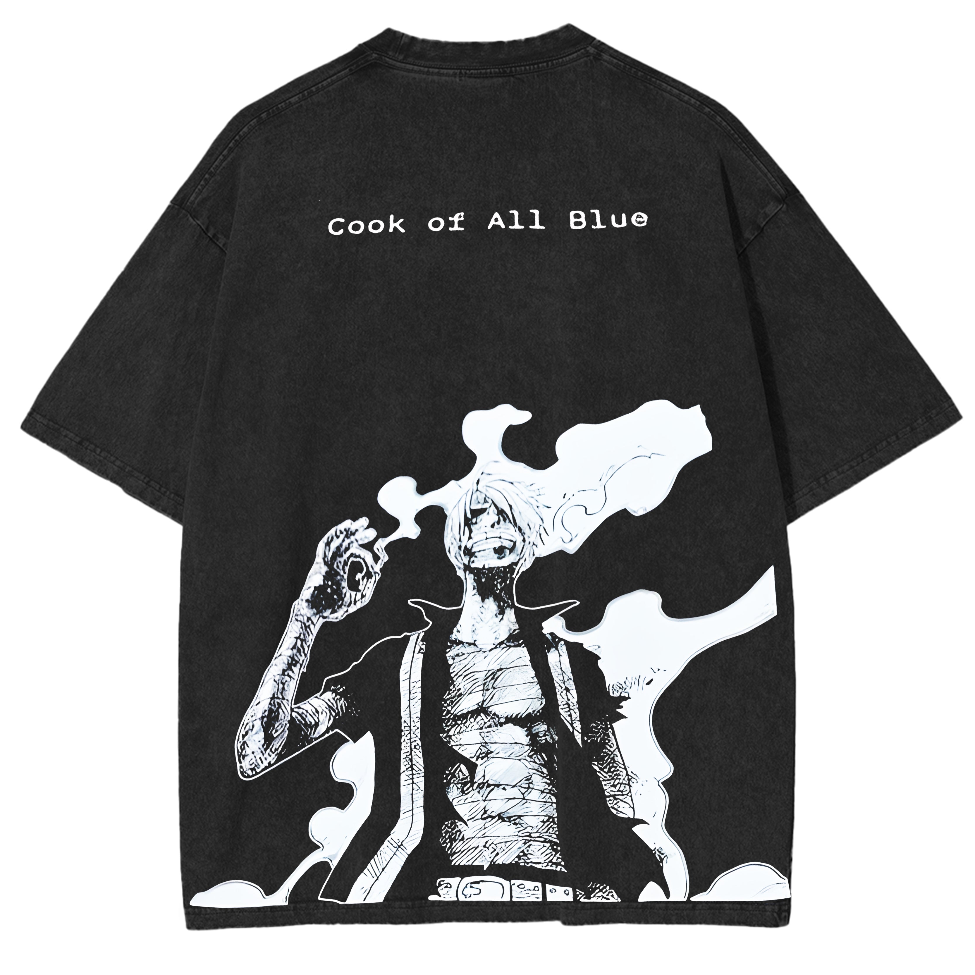 "Sanji" Anime Double Printed Washed Tee