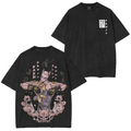 T-shirt délavé unisexe vintage JoJo's Bizarre Adventure Kira Stand Graphic
