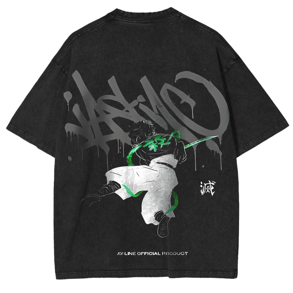 T-shirts vintage d'anime Demon Slayer Tanjiro Kamado