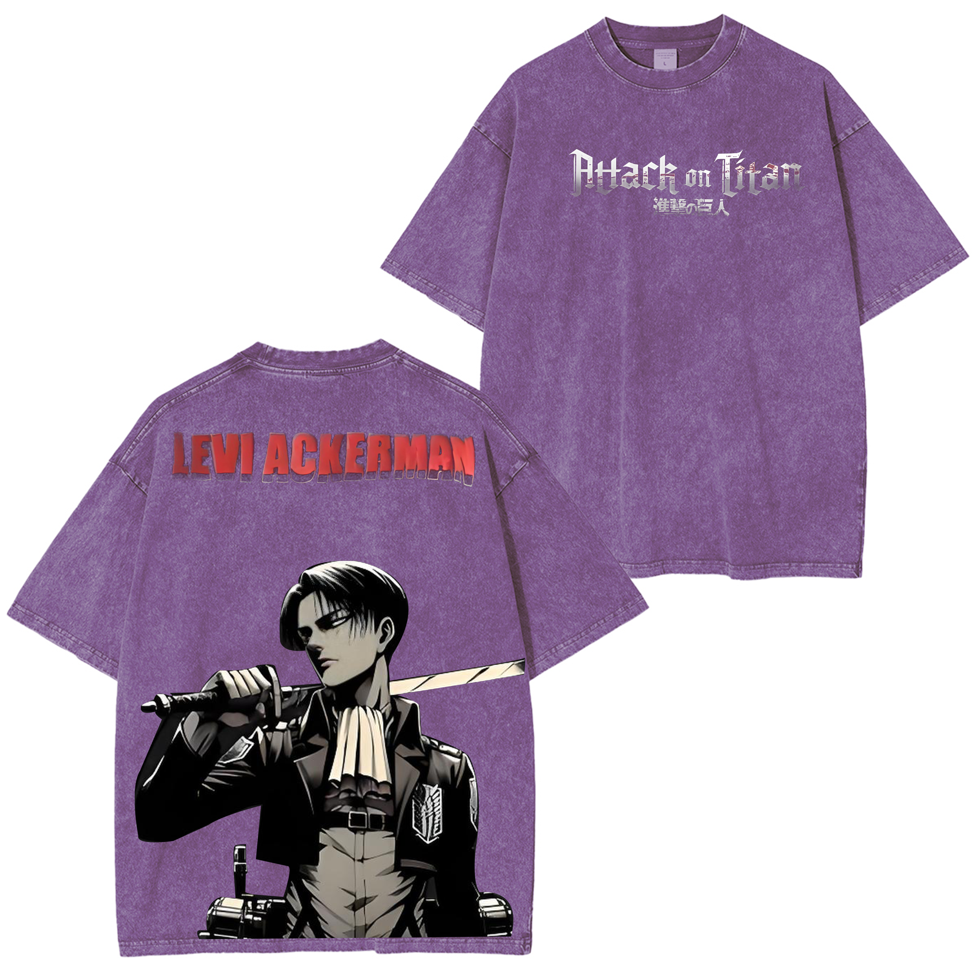 T-shirt Anime Oversize L'Attaque des Titans