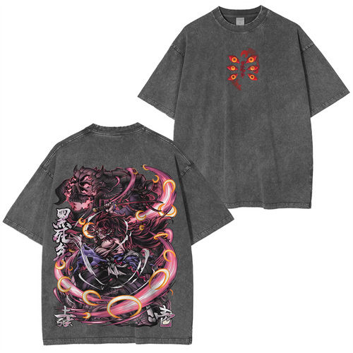 Kokushibo Demon Slayer Vintage Anime T-Shirt