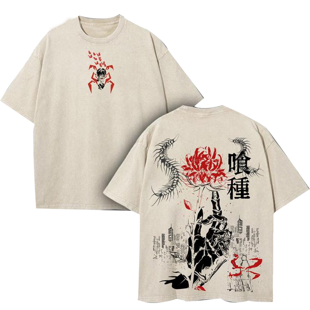 Ken Kanaki - Camiseta Vintage de Anime de Tokyo Ghoul