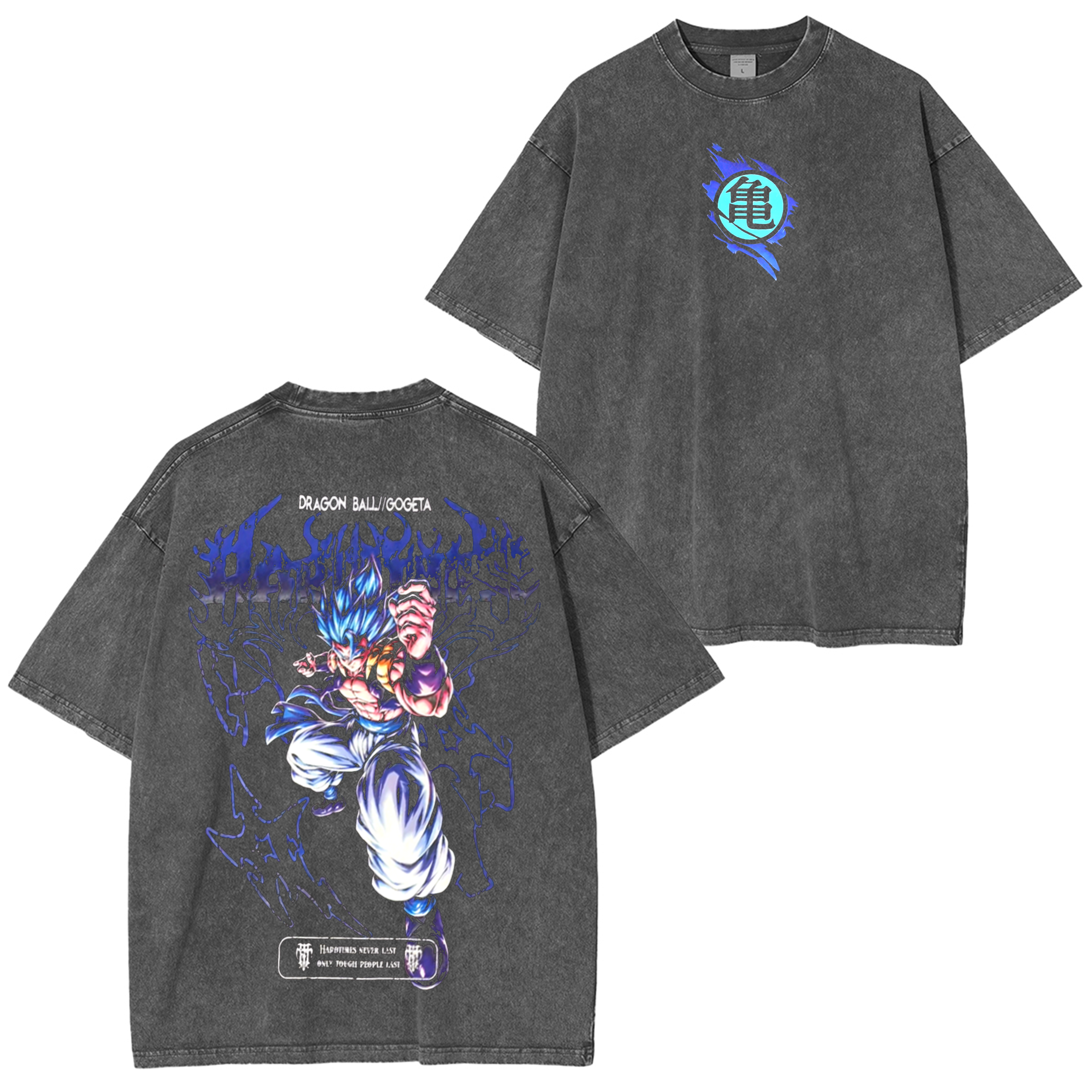 T-shirt/Sweat-shirt/Sweat à capuche délavé(e) Majin Vegeta Dragonball Anime Rétro