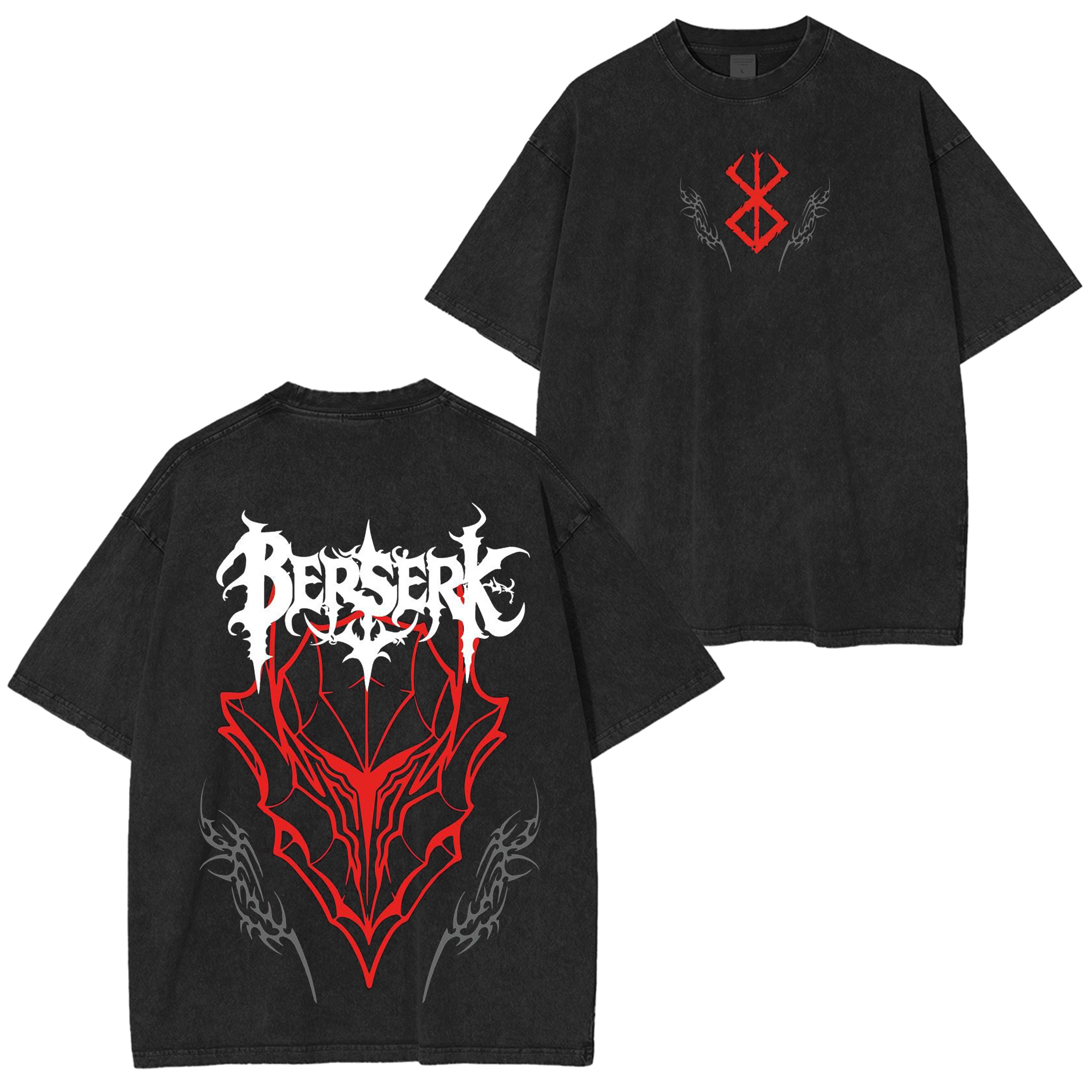Camiseta lavada unisex de Berserk