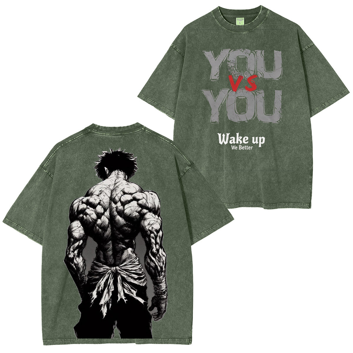 Baki the Grappler Vintage washed T-shirt/Crewneck/Hoodie