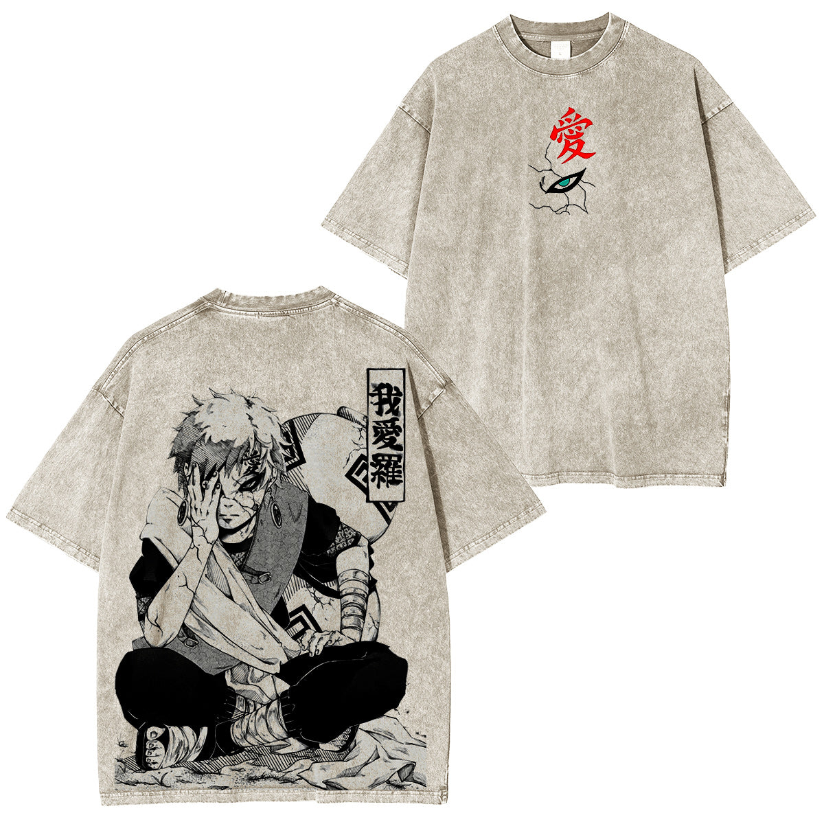 Naruto: Gaara Vintage washed T-shirt/Crewneck/Hoodie