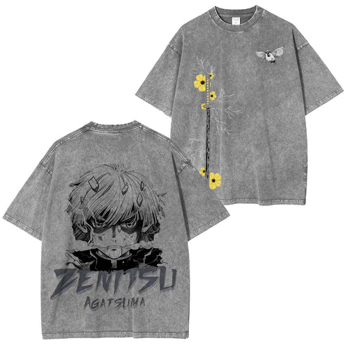 Zenitsu Agatsuma Demon Slayer Camiseta Lavada