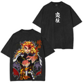 T-shirt Unisexe Délavé Pilier de la Flamme