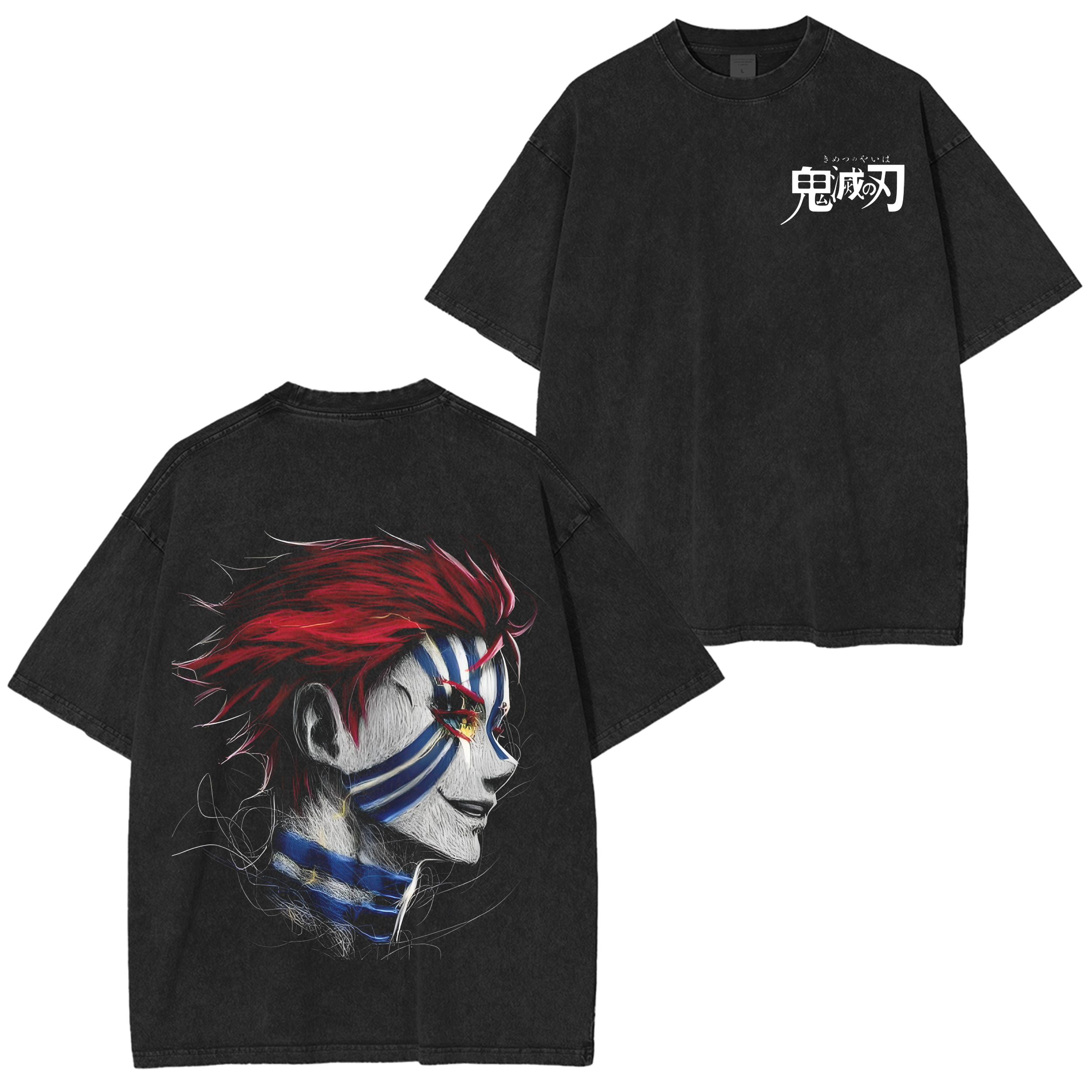 Demon Slayer: Kimetsu no Yaiba Oversize Unisex Washed T-Shirt