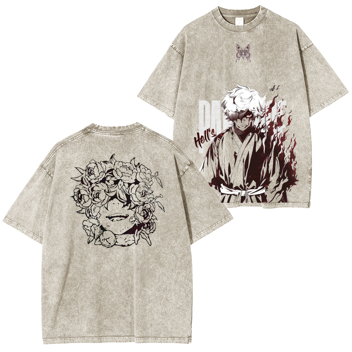 Camiseta Lavada de Gabimaru de Hell's Paradise