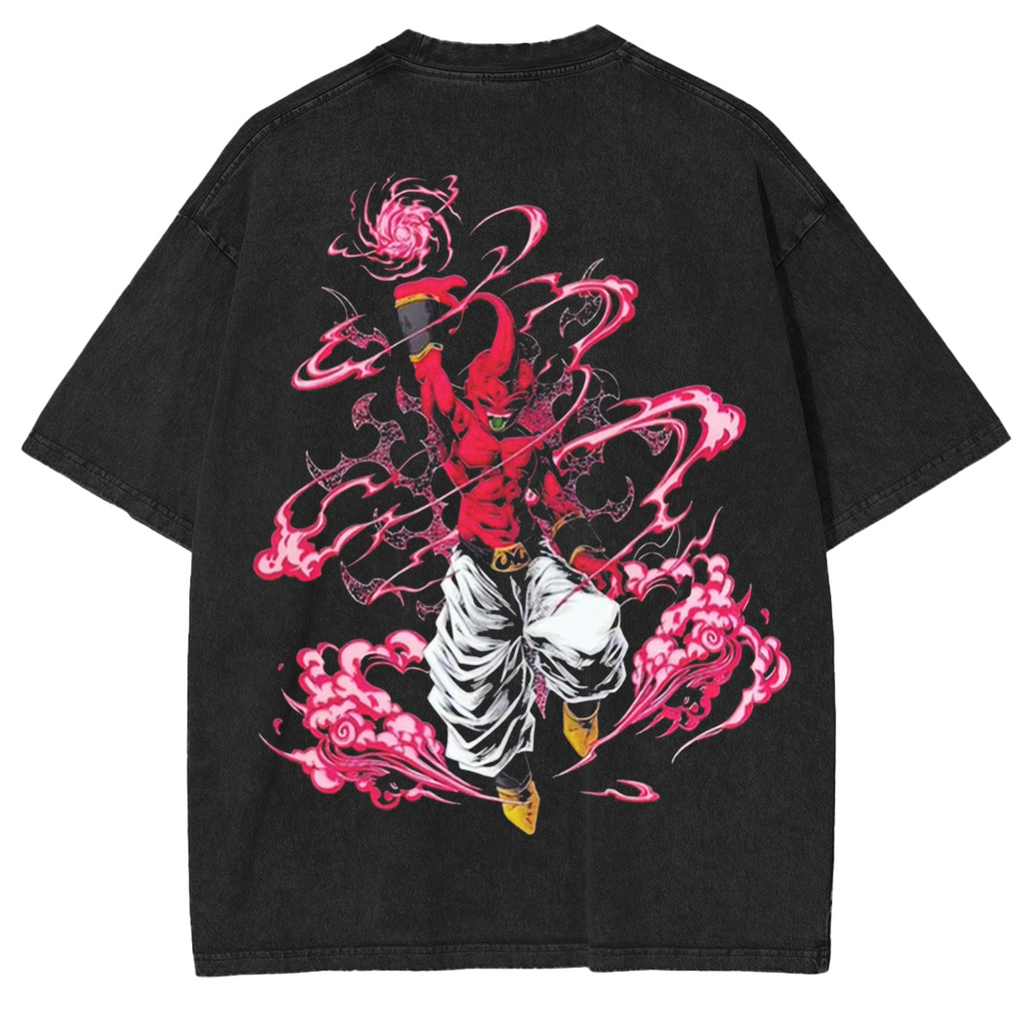 Camiseta negra de Dragon Ball Majin Boo