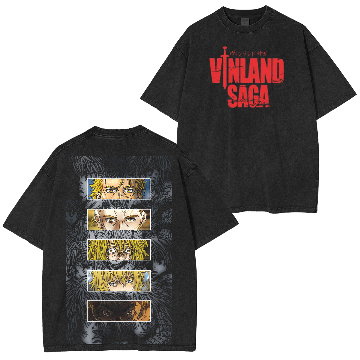 Camiseta unisex Vinland Saga con efecto vintage