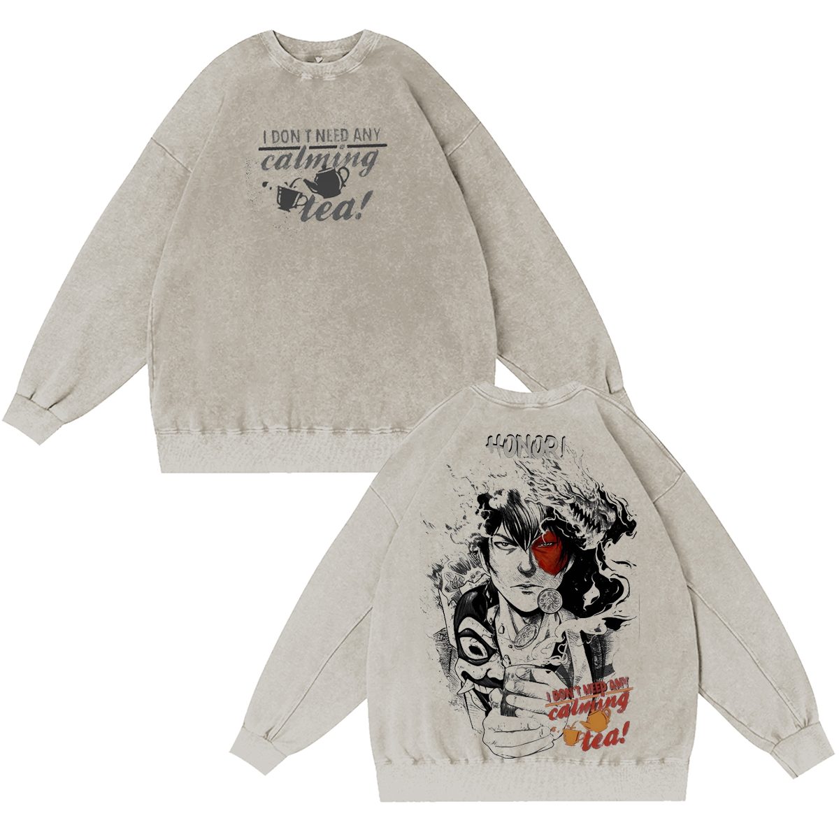 Avatar: La Leyenda de Aang Camiseta/Sudadera de cuello redondo/Sudadera con capucha vintage