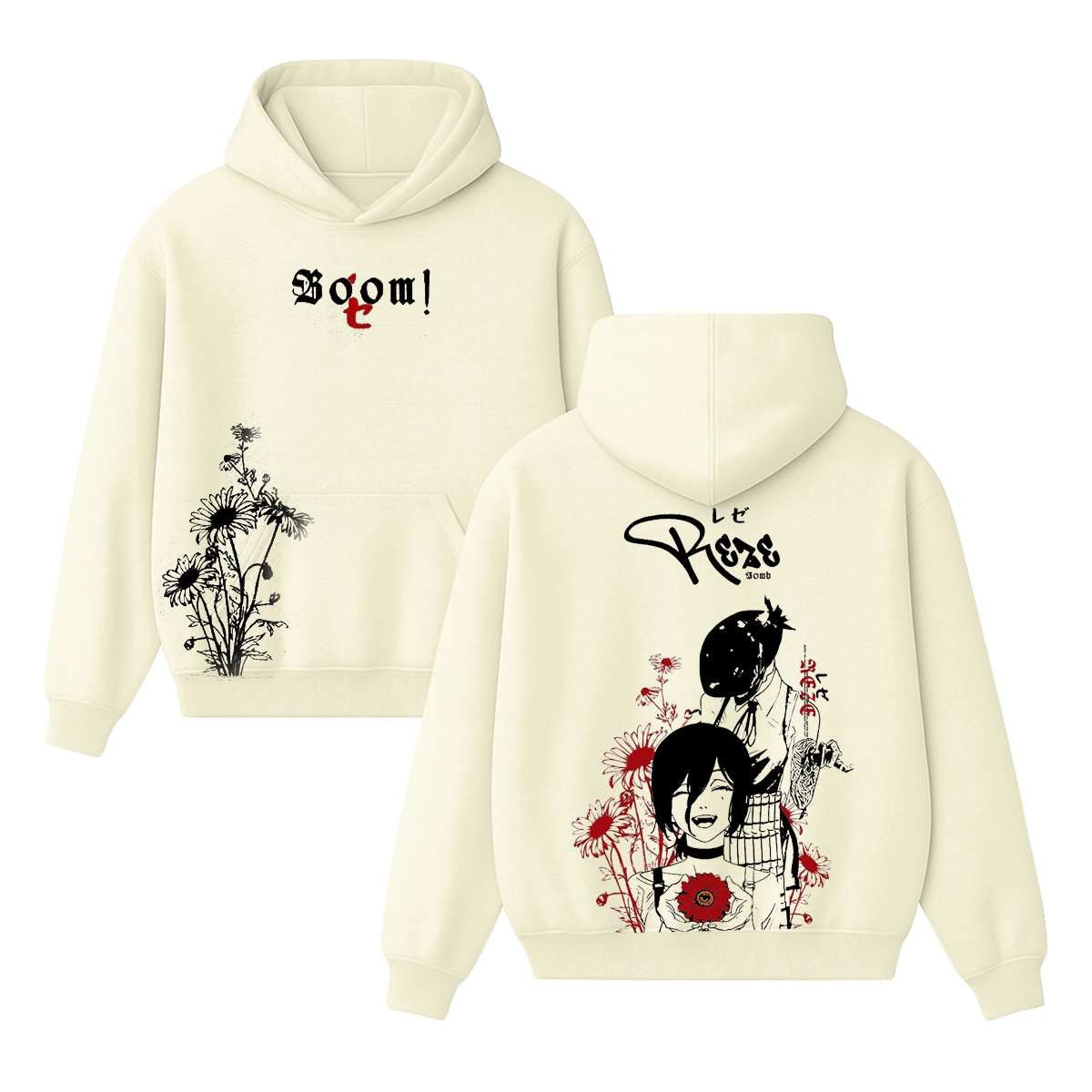 Camiseta/Sudadera con cuello redondo/Sudadera con capucha Chainsaw Man estilo vintage gastado
