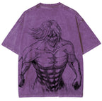 T-shirt unisexe délavé L'Attaque des Titans