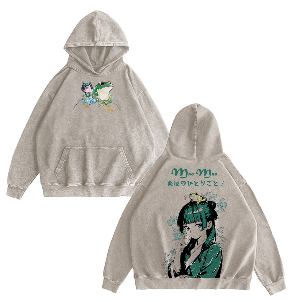 Maomao - La Genial Boticaria del Palacio Trasero Camiseta/Sudadera/Sudadera con Capucha con Lavado Vintage
