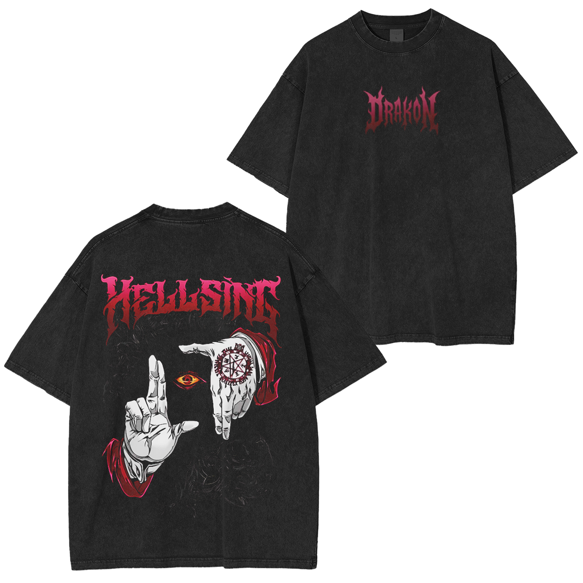 Hellsing Vintage Oversized Vintage Washed T-shirt/Crewneck/Hoodie