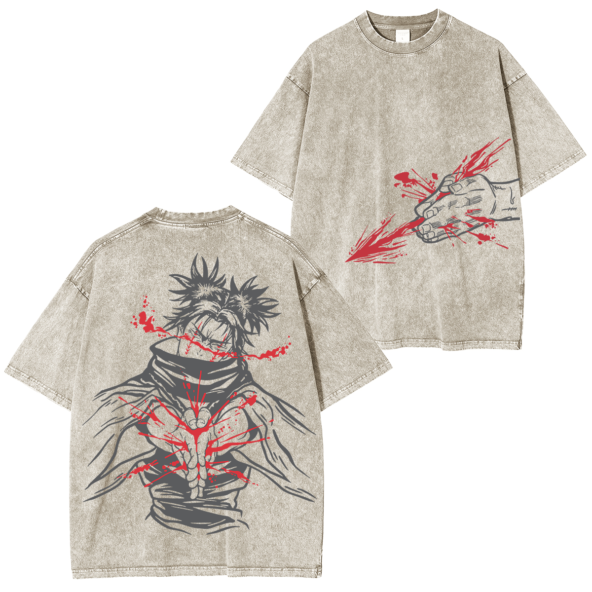 Choso Kamo Shirt – JJK Merch Clothing Washed Cotton T-Shirt.