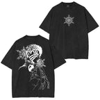 Akaza & Koyuki: T-shirt unisexe délavé Demon Slayer