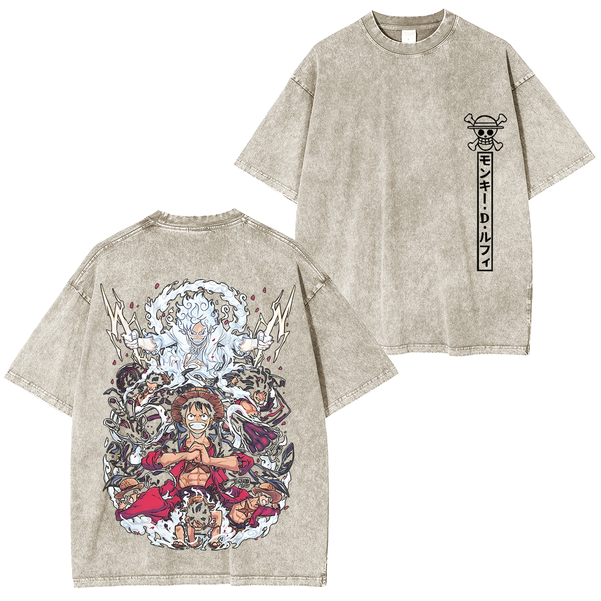 One Piece Luffy All Transformations Anime T-Shirt