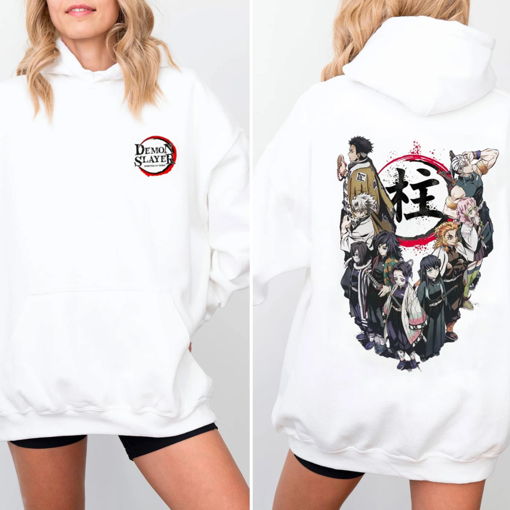 T-shirt, sweat-shirt ou sweat à capuche unisexe "Demon Slayer Piliers" pour fan d'anime