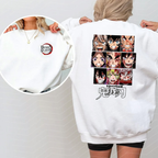 Camiseta de anime unisex Demon Slayer Hashira - Sudadera - Sudadera con capucha