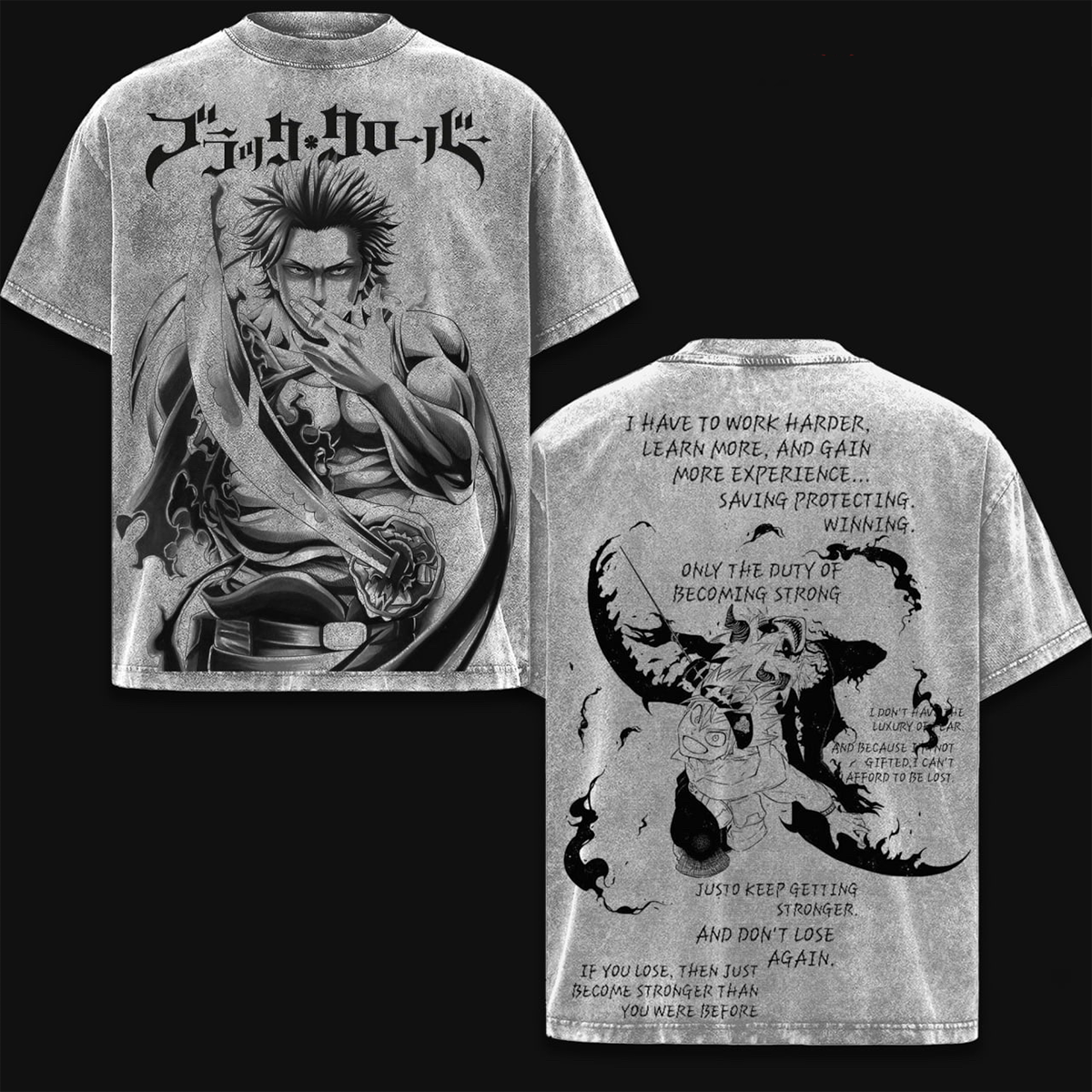 Black Clover  Washed T-shirt/Crewneck/Hoodie