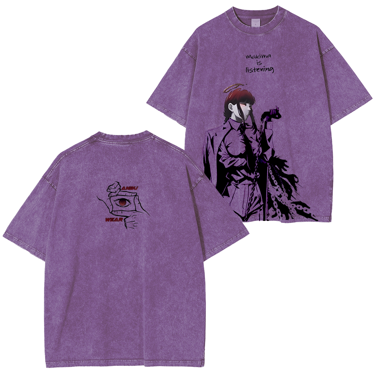Camiseta con retrato de Makima de Chainsaw Man
