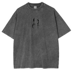 T-shirt en coton délavé animé Solo Leveling de Sung Jin Woo, édition limitée rétro