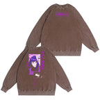 Camiseta/Sudadera/Sudadera con capucha Hinata Hyuga Naruto con efecto desgastado