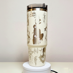 Vaso Stanley de anime grabado con láser
