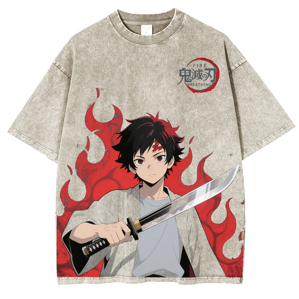 Camisa de anime de Tanjiro Kamado, Demonslayer