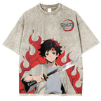 Camisa de anime de Tanjiro Kamado, Demonslayer