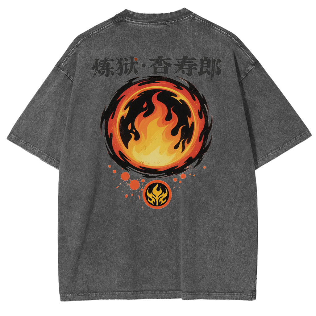 Camiseta Anime de Rengoku Kyojuro de Demon Slayer