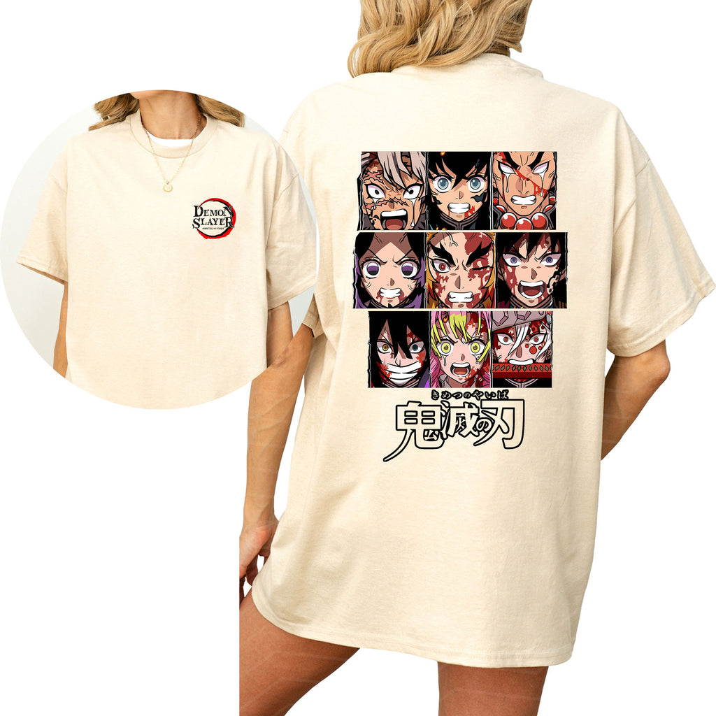 Camiseta de anime unisex Demon Slayer Hashira - Sudadera - Sudadera con capucha