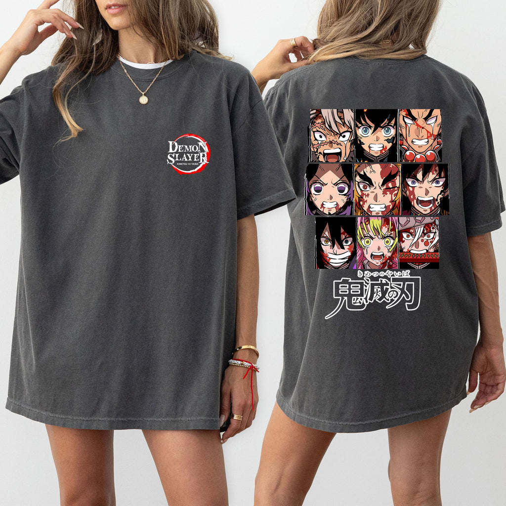 Camiseta de anime unisex Demon Slayer Hashira - Sudadera - Sudadera con capucha