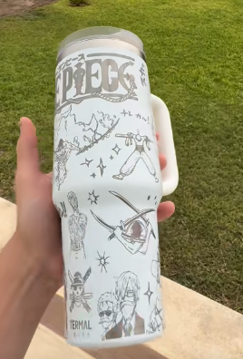 One Piece Themed engraved Stanley Tumbler Cup