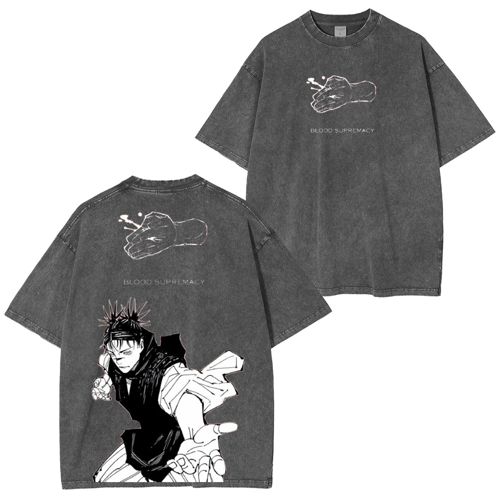 Camiseta Unisex Lavada Choso Jujutsu Kaisen Anime