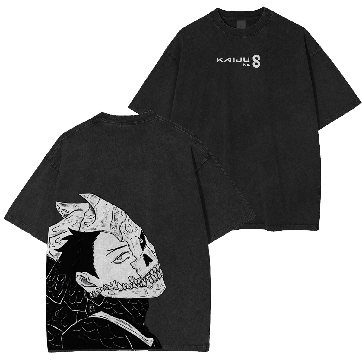 Kaiju No. 8 Camiseta Anime con Lavado Ácido